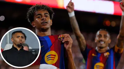 ea74ddfa-35e1-4338-b481-599e59ae0b2e-1 ¡El nuevo culé! Gabriel Jesus presente en el Camp Nou en la victoria del Barcelona