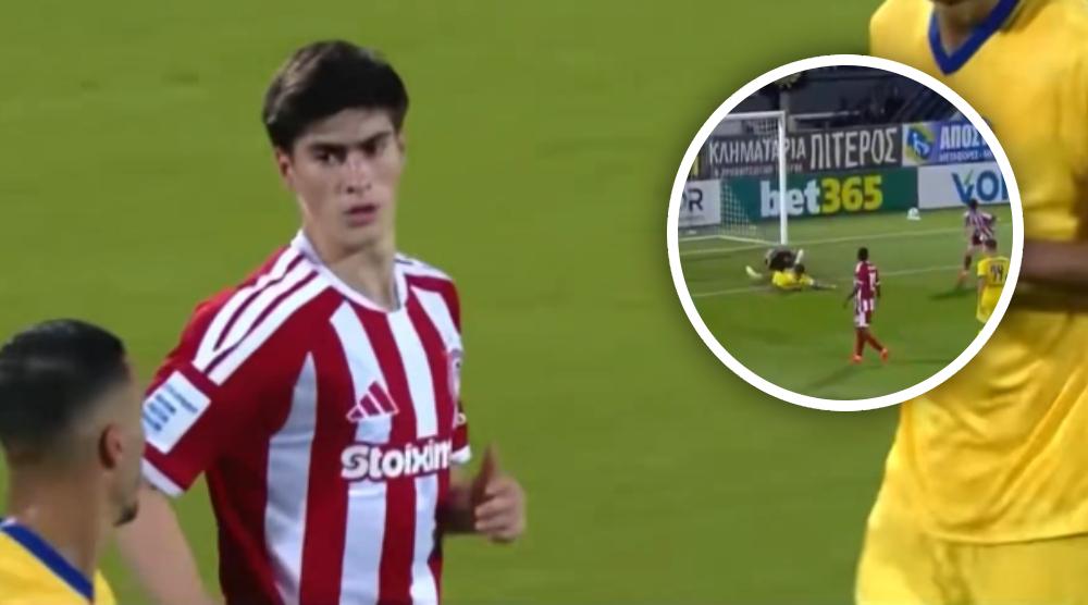 VIDEO: Así fue la falla de Armando “Hormiga” González en su debut con Olympiacos