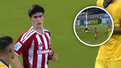 ec5fe878-7f23-4492-90f4-ac7bc8f9831e VIDEO: Así fue la falla de Armando “Hormiga” González en su debut con Olympiacos