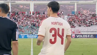 0edee083-0047-40d9-8e9d-5c62835209c5-1 ‘Hormiga’ González disputó 50 minutos en el empate del Olympiacos ante Volos