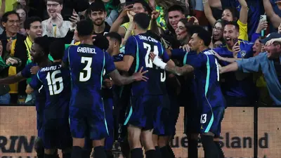 95139b65-b450-418c-98c4-6dad27c35090-2 Pese a bronca, Brasil derrota a Australia de la mano de Vinicius y Raphinha