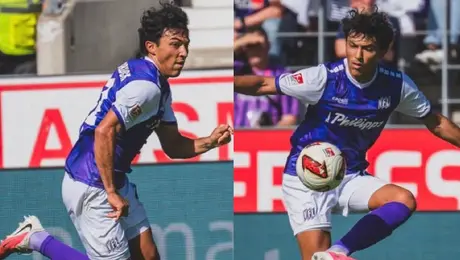cf73221f-67c5-4baa-83ec-73d753d722a8 Jonathan Gómez levanta la mano en Alemania: ya marcó su primer gol en la Bundesliga 2
